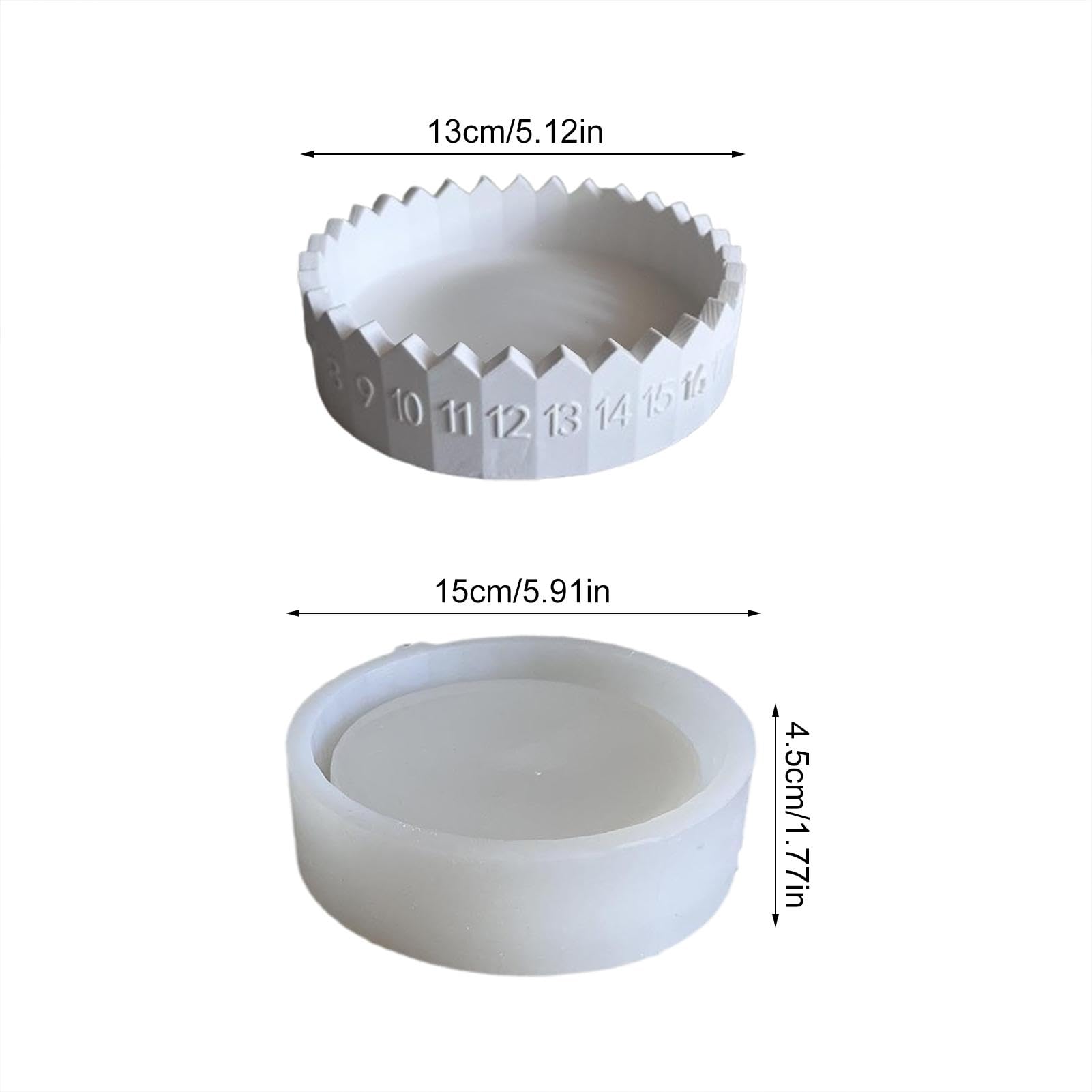 Adventskalender Silikonform - Weihnachts Countdown Form Für Kerzenhalter DIY