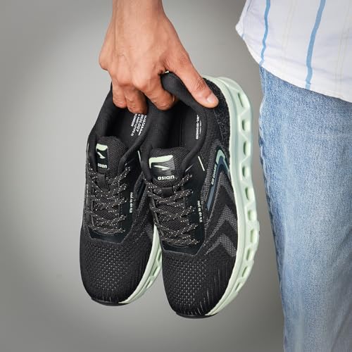 Image of ASIAN Powerplay-28 Running Shoes for Men | Memory Foam Lightweight Shoes with Air Coil Sole Technology | Ideal for Running, Training