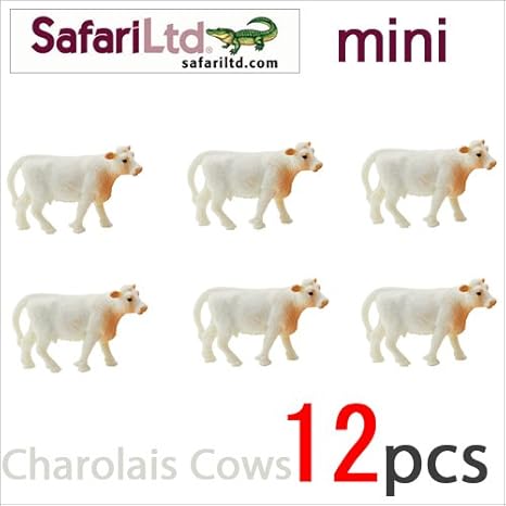 サファリ社ミニフィギュア 350422 シャロレー牛 12個セット フィギュア ドール 通販 Amazon
