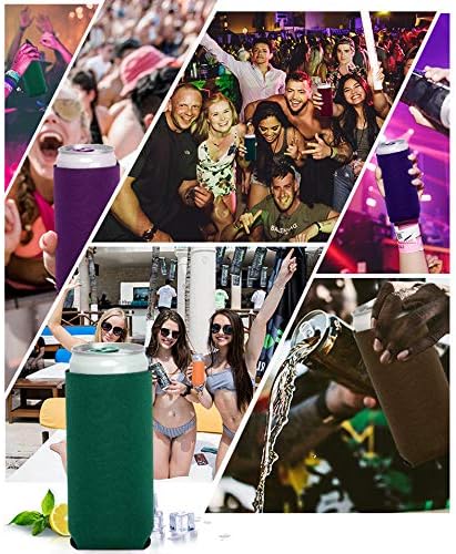 Miniatura 5 de 12 enfriadores de latas delgadas, 12 onzas, a granel, plegables, fundas de sublimación personalizadas para bodas, despedidas de soltera