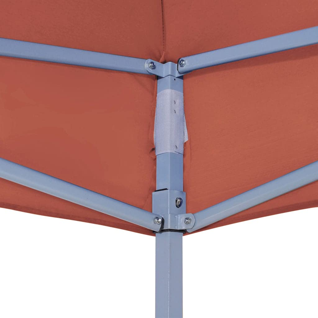 Tetto per Tendone,teli ombreggianti gazebo terrazzo esterno Robusto e durevole Adatto per esterni, campeggio, giardino, terrazza per Feste 2x2 m Terracotta 270 g/m²