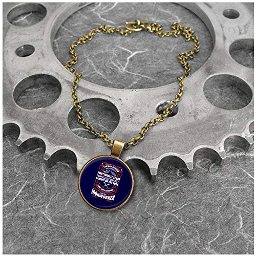 OMANECK I Love Being an Ironworker Necklace Nickel, I Am an Ironworker Necklaces (Necklace - Nickel - Black)