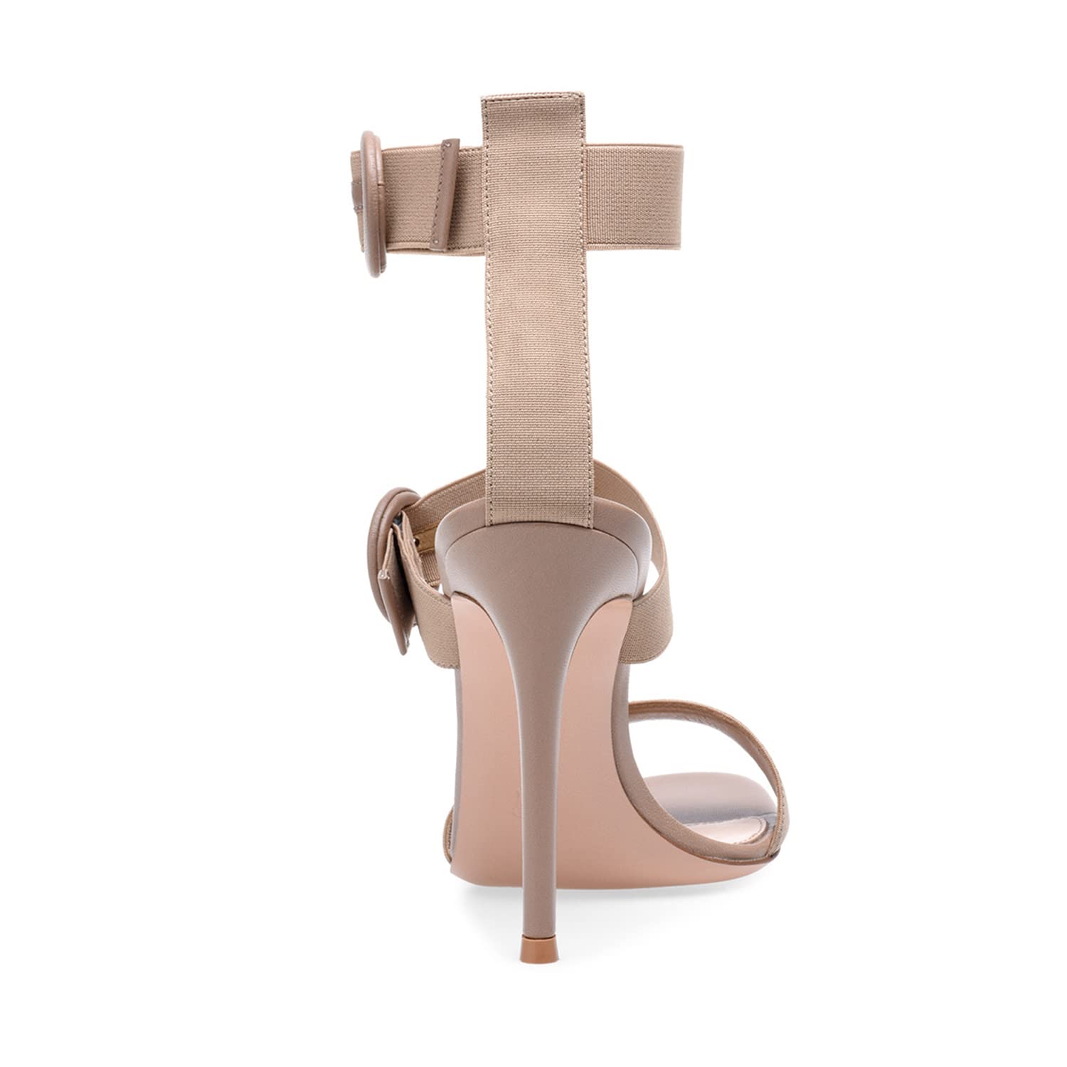 Cinturino alla Caviglia Elastico da Donna con Fibbia Sandali a Spillo Peep Toe Tacchi Alti da 4,7 Pollici Sexy Nightclub Party Abito da Sposa Pompe Scarpe