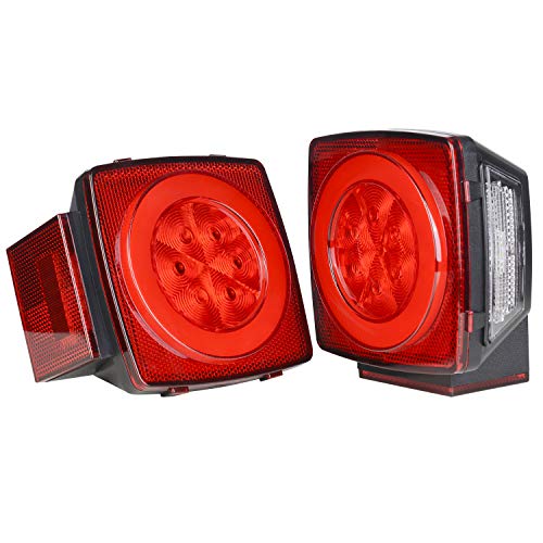 Linkitom New Halo Submersible Led Trailer Light, Super Bright Brake Stop Turn Tail License Lights For Camper Truck Rv Boat Snowmobile Under 80" Inch #TOP5