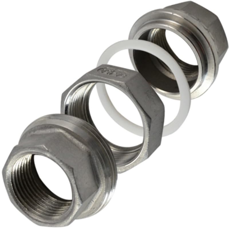 SS304ステンレススチールユニオンジョイントカップリング1個 1/4インチ 3/8インチ 1/2インチ 3/4インチ 1インチ 1