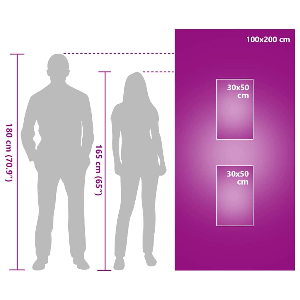 Sporthandtuch Set 3-teilig Polyester Polyamid Grau, 200 x 100 cm plus 50 x 30 cm, schnelltrocknend für Fitness, Reise, Hotel, Sauna, Strand, Handtuch für Dusche