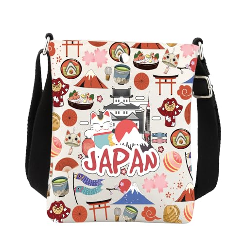 Japan Crossbody Bag Japan Gifts Japan Souvenir Gifts Japanese Lover Gift Japan Travel Cross Body Purse Bag Japanese Sling Bag