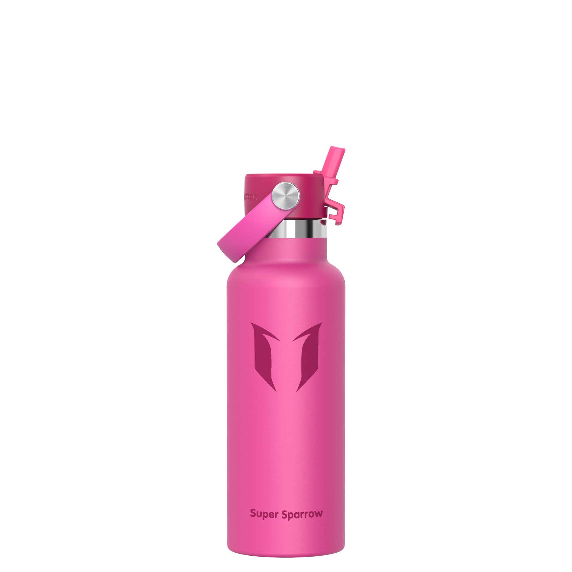 Sparrow Insulated Water Bottle Kids 500ml Metal Drinks Bottle with Straw — image 1