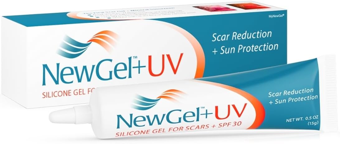 NewGel+ UV Medical Grade Silicone Gel with Mineral Sunscreen for Scars SPF 30 (15g)