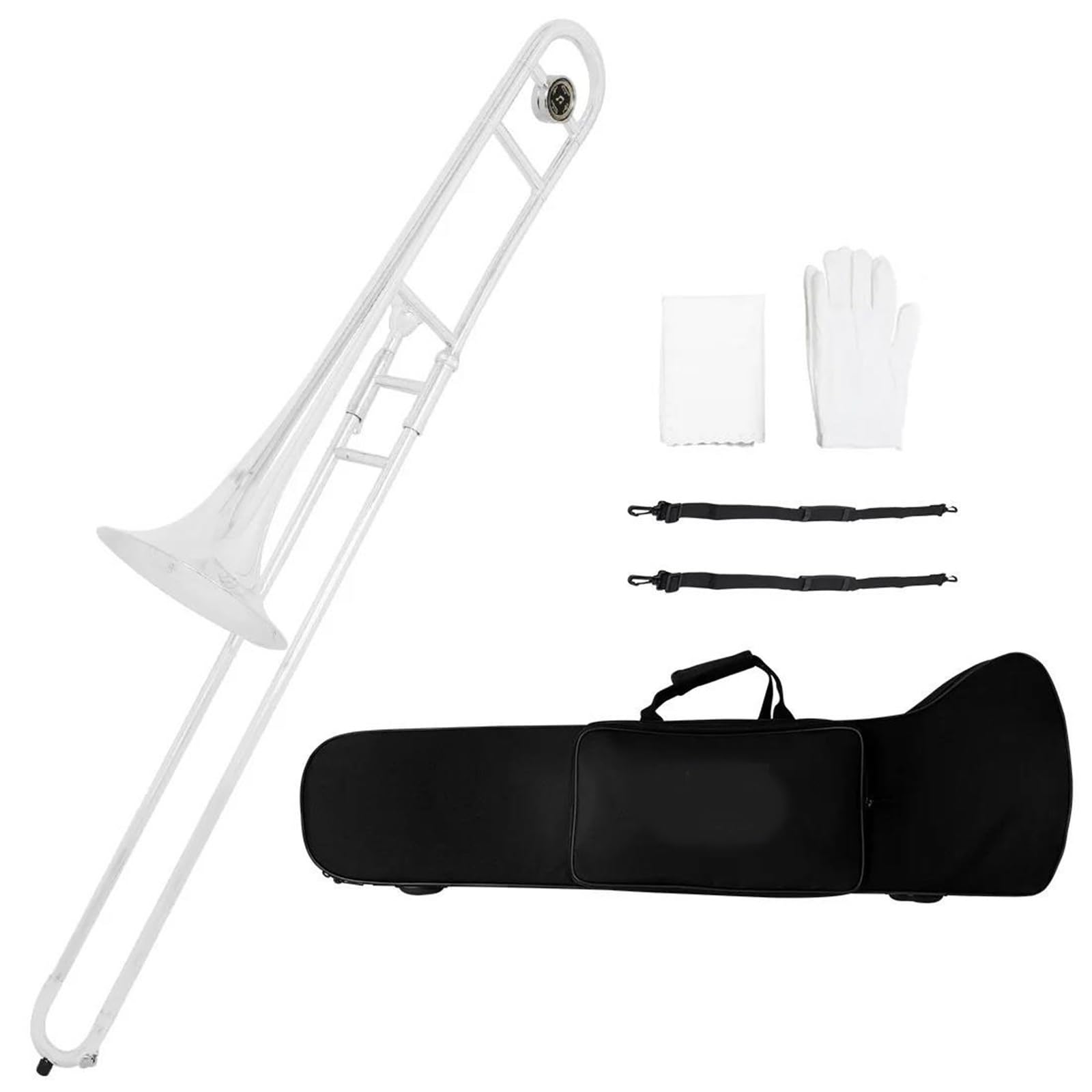 B-gestimmte Altposaune Instrument Anfänger Messing Versilbert Profiposaune