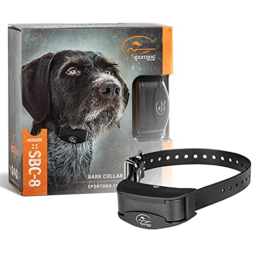 SportDOG Brand NoBark 8 Collar - Easy-to-Use Bark Collar - Waterproof & Submersible