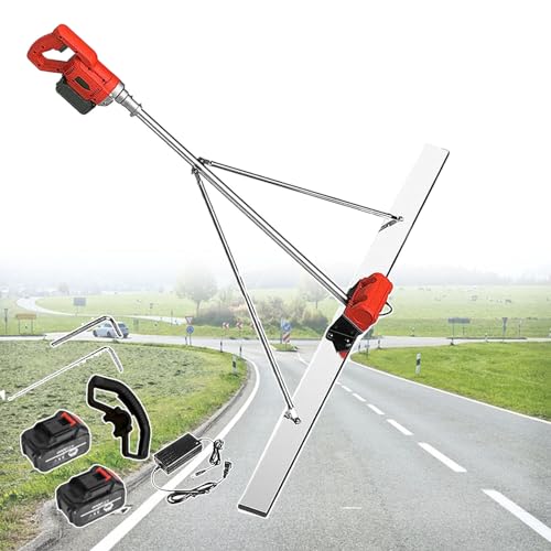 Kit vibratorio para soleras de hormigón, herramienta de acabado eléctrica con mango de goma, ideal para construcción de carreteras y decoración de interiores