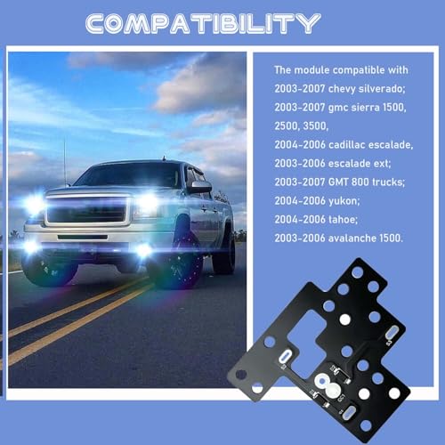 Módulo de luz 6 alta compatible con Chevy Silverado 2003-2007 miniatura 6