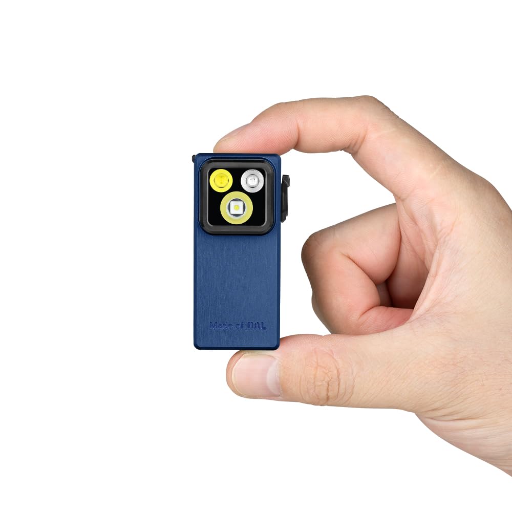 OLIGHT Oclip Pro Luce di Emergenza a Clip Mini Torcia 500LM IPX6 Compatto e Leggero Tre Sorgenti Luminose per l'Illuminazione Quotidiana e le Luci di Segnalazione di Sicurezza (Arancione)