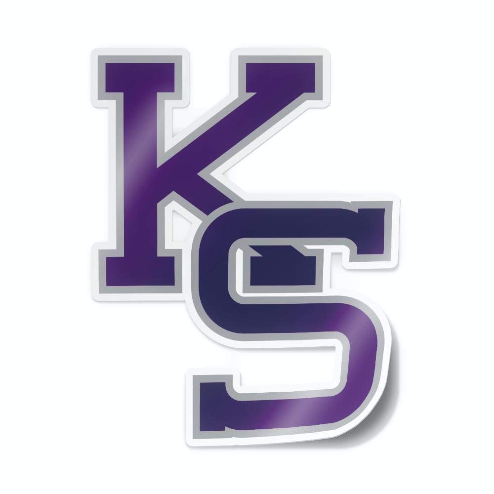 Collegiate NCAA Car Decal Made from Premium Weatherproof Vinyl (Kansas State KS)