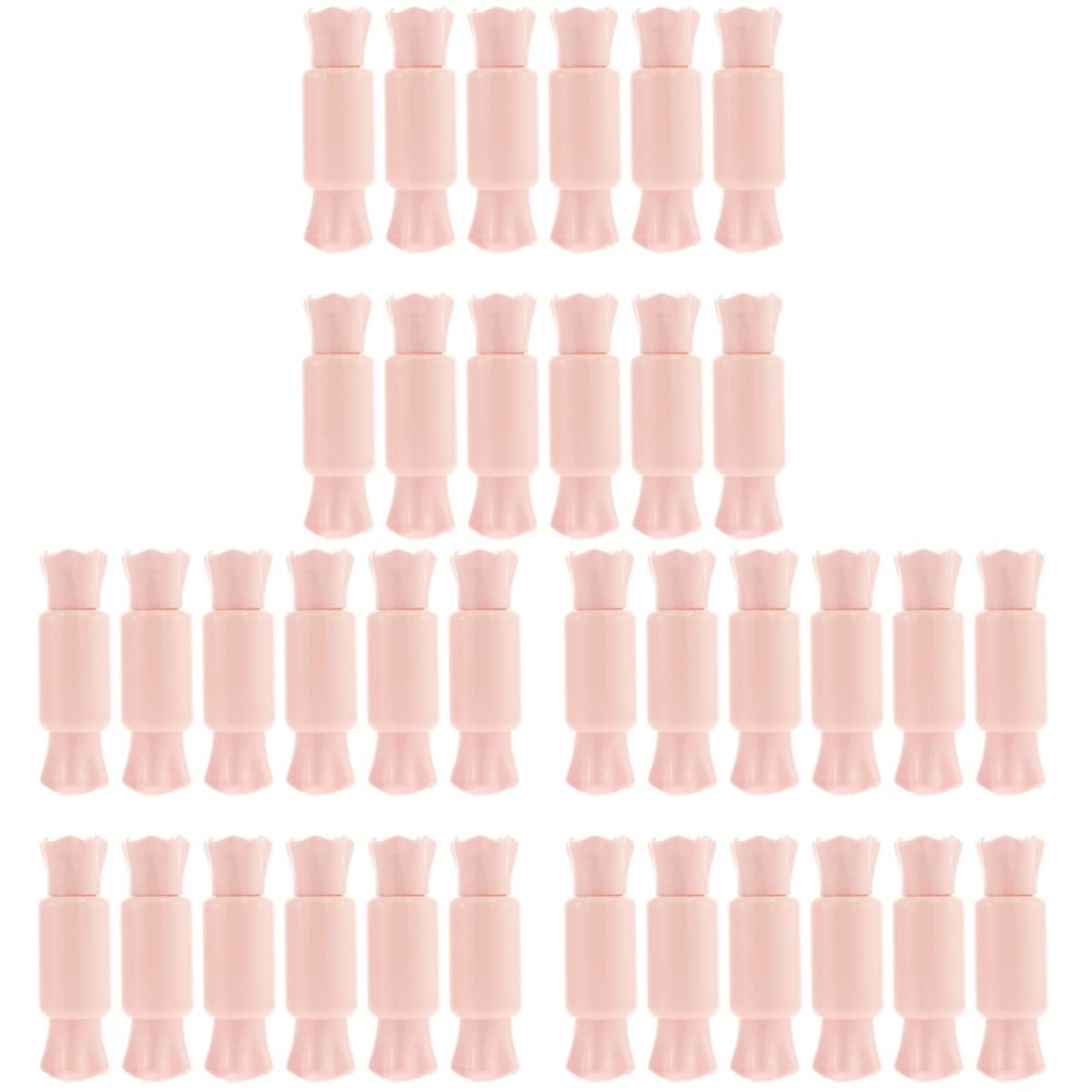 LALAFINA 36piezas Tubos De Lip Gloss Mano Contenedores De Color Labial Tubos De Maquillaje Color Rosa Para Brillo De Labios y Labial