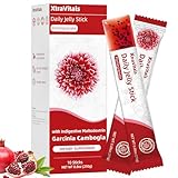 XtraVitals Coleology Cutting Jelly - Cutting Jelly Stick Combo with 1200mg Garcinia Cambogia Extract, Chia Seeds Collagen, Detox & Digestion Support & Daily Care, Pomegranate Flavored -10 Sticks