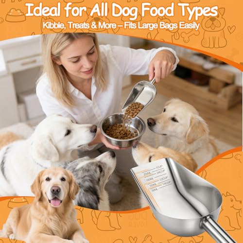 Cuchara medidora para mascotas de acero inoxidable - 50% de descuento
