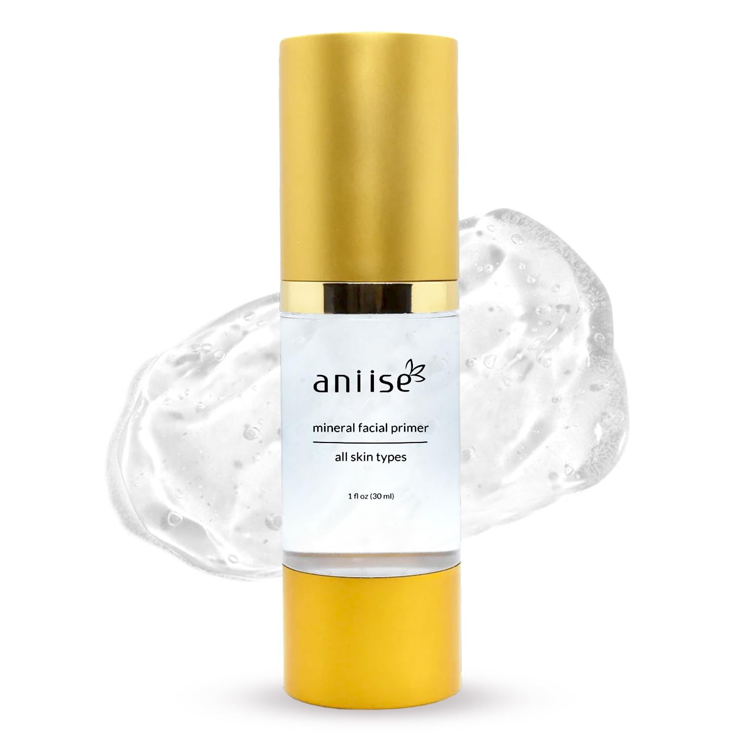Mineral Makeup Facial Foundation Primer – Smooths Skin, Extends Makeup Wear, Controls Shine, Minimizes Pores & Fine Lines – For All Skin Types – Vegan, Paraben Free, Cruelty-Free – 1 fl oz (30 mL)