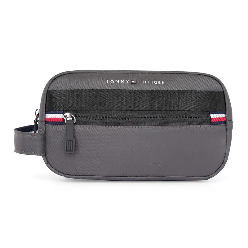 Unisex Livonia Polyester Toiletry Travel Kit - Grey+Black