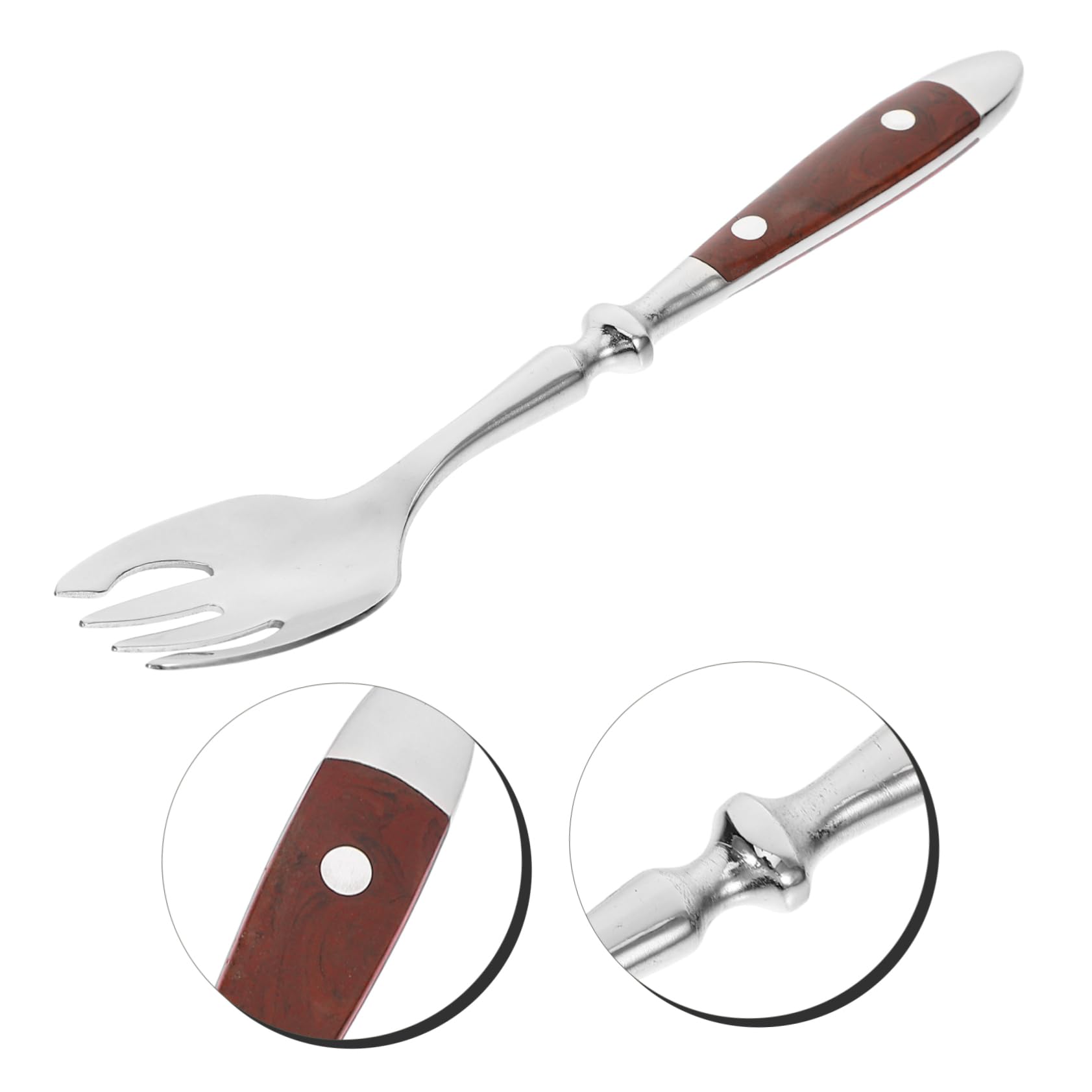 SOLUSTRE 5 Pezzi di Posate in Acciaio Inox Forchetta per Mescolare Forchetta per Gelato Forchette per Servire Forchette da Dessert Forchetta Portatile Forchette per Frutta Forchette per