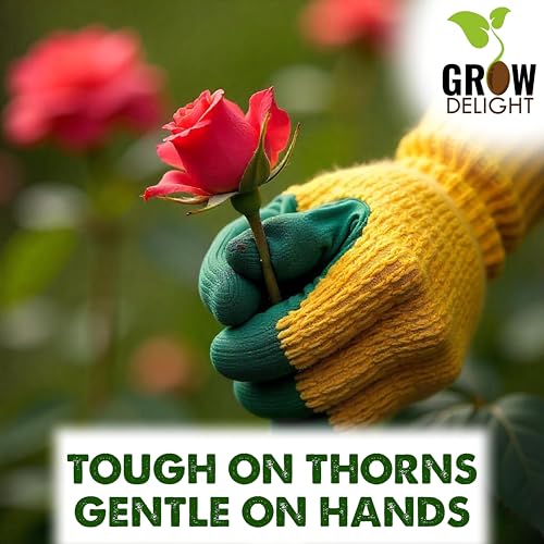 Image of Comfortable Gardening Hand Gloves | Heavy Duty Gloves for Gardening & Farming | Cut Resistant Farming Gloves for Nursery Plants