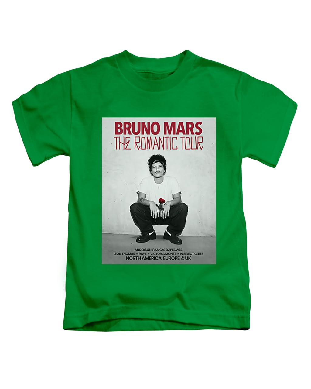 Red Text Bruno pop Mars The Romantic Novelty Meme Iconic Trending Trend Tee T-Shirt Funny Unisex T Shirt Top