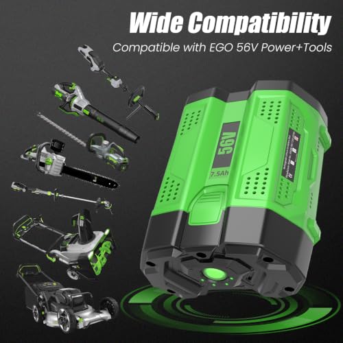 Image of 2 Packs Replacement for EGO 56V Battery 7.5Ah BA4200T BA4200(Green)