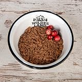 WILDES LAND – Ente & Pute | Nassfutter mit extra hohem Fleischanteil und natürlichen Zutaten für ausgewachsene Katzen. Getreidefreies Alleinfutter ohne Zusatzstoffe in der Dose | 12x85g Ente & Pute