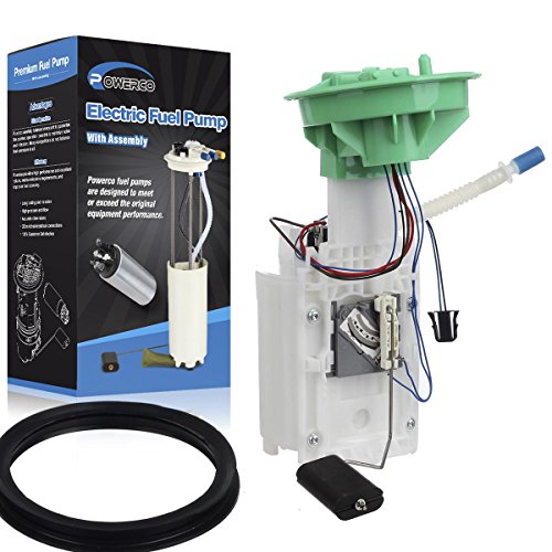 POWERCO Fuel Pump E8594M SP5010M Replacement for 2002 2003 2004 L4-1.6L Supercharged with Sending Unit, Float, Reservoir, Strainer & Tank Seal