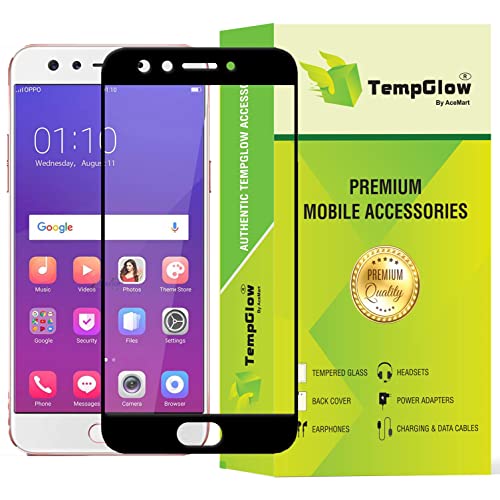 Image of Screen Protector for Oppo F3 Plus (Black) Tempered Glass Edge-to-Edge 6D Screen Guard With Installation Kit