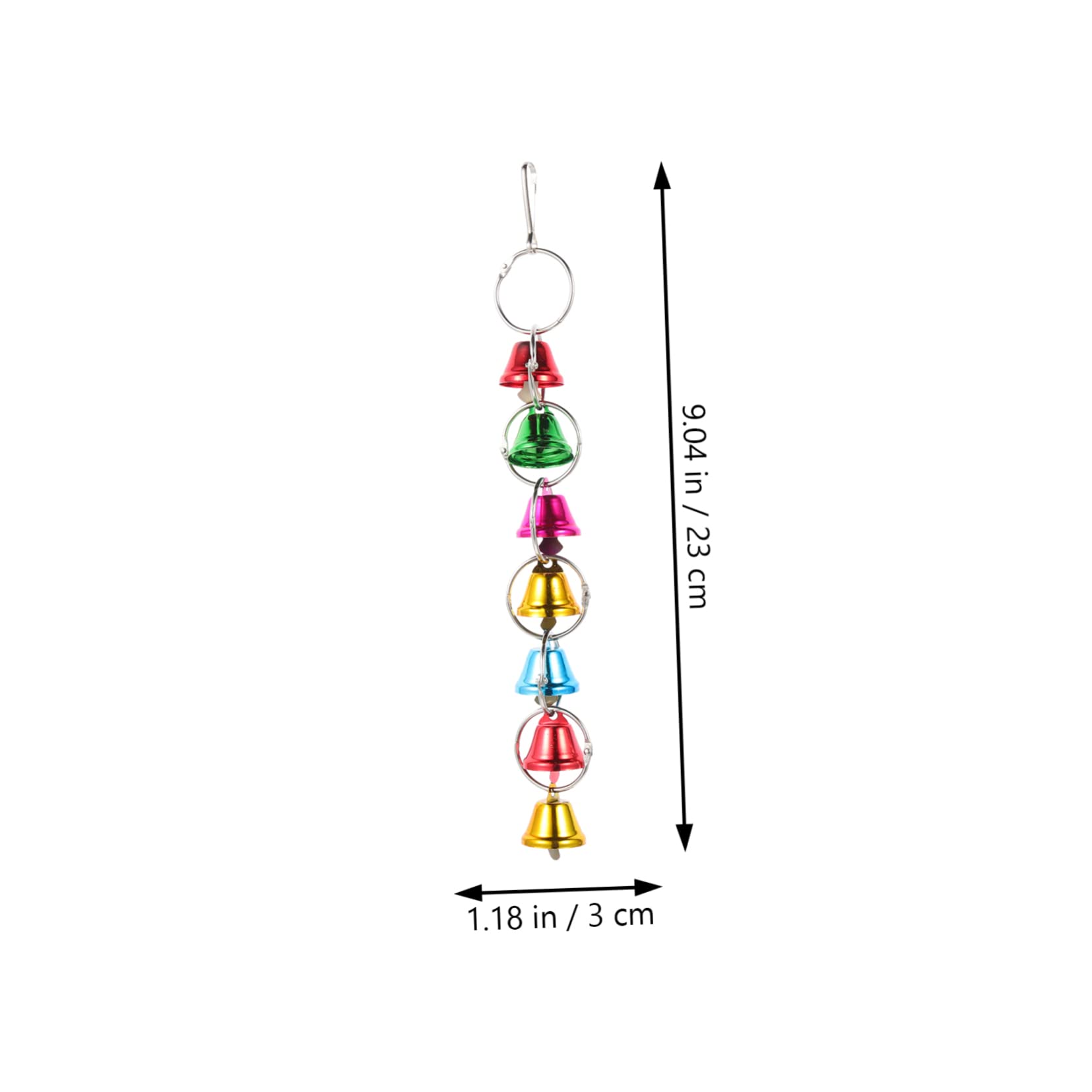 POPETPOP 12pièces Clochettes à Oiseaux Jouets à Mâcher pour Perroquets Accessoires De Jeu Amusants Et Colorés pour Oiseaux De Compagnie Faciles à Installer Et Sécurisés