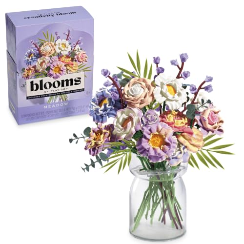 Image of Blooms by Play-Doh Meadow Flower Bouquet Making Kit, Floral Crafts for