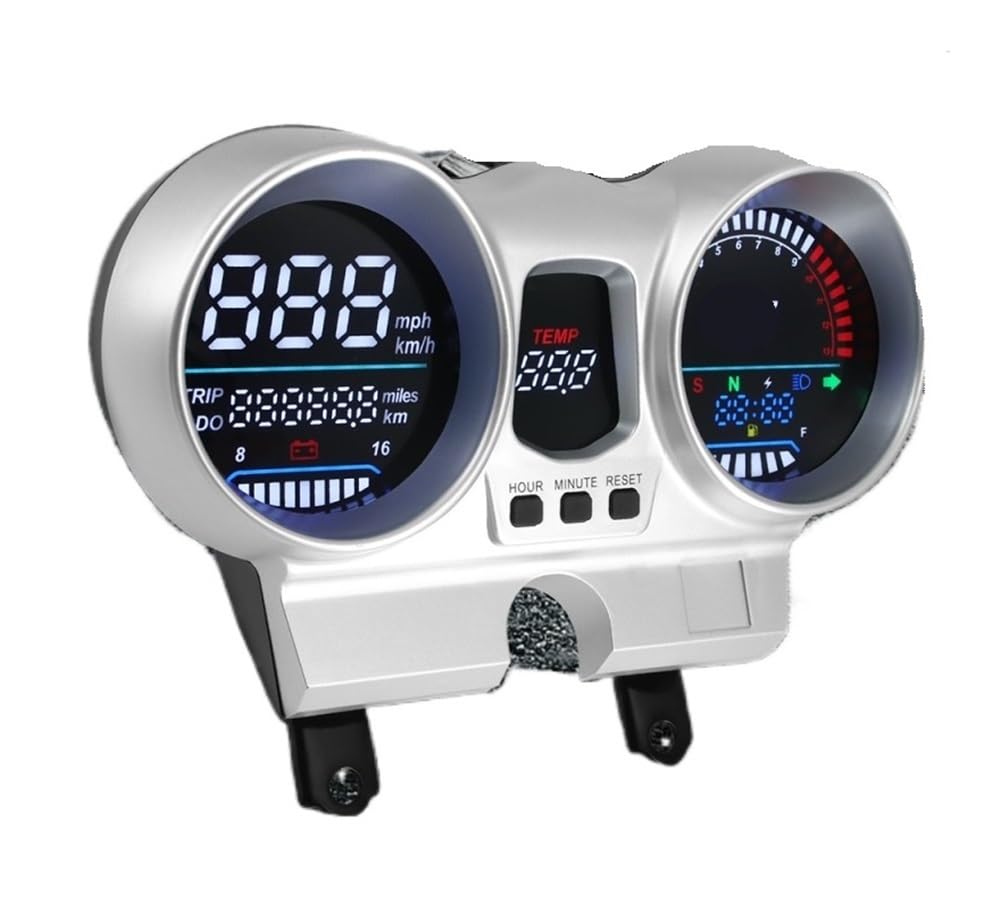 Compteur de Vitesse Digital Moto Compteur De Vitesse Numérique 12 V pour Moto, Tachymètre, Odomètre, Tableau De Bord pour CBX250 CBF250 pour Twister 2001-2008