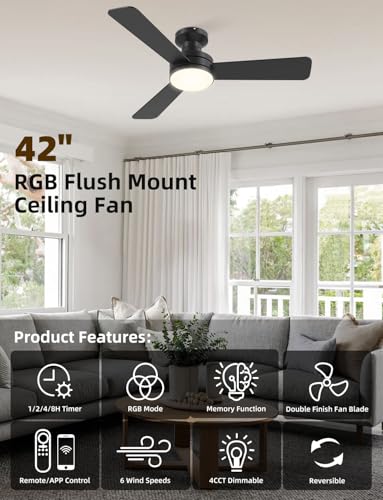 Smart Voice Activated Ceiling Fan