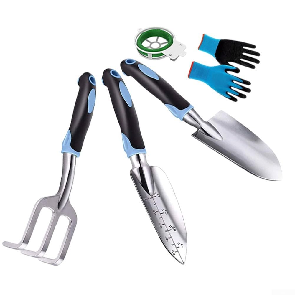 Ergonomisches Gartenbesteck Grün für Beete