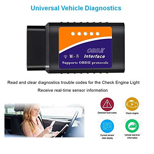 BANIGIPA Enhanced OBD2 Scanner, Car Engine Fault Diagnostic, Read/Erase Codes, Analysis of Battery Voltage Detection, Oxygen Sensor O2 Test Scan Tool, Suitable for All Cars Comply OBD II Protocol