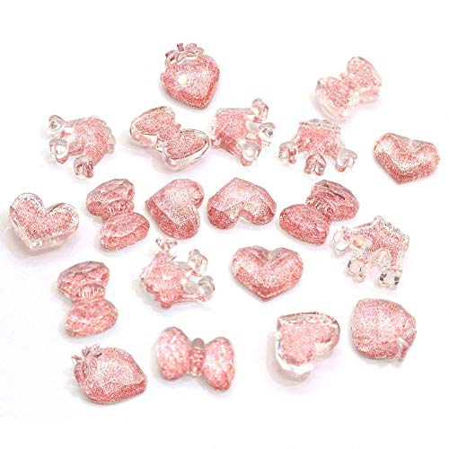 Image of Ulalaza 30pcs Slime Charms Mixed Set Resin Flatback Making Supplies For DIY Craft Making And Ornament Scrapbooking Beads Assorted Candy Fruit Cake Ornament