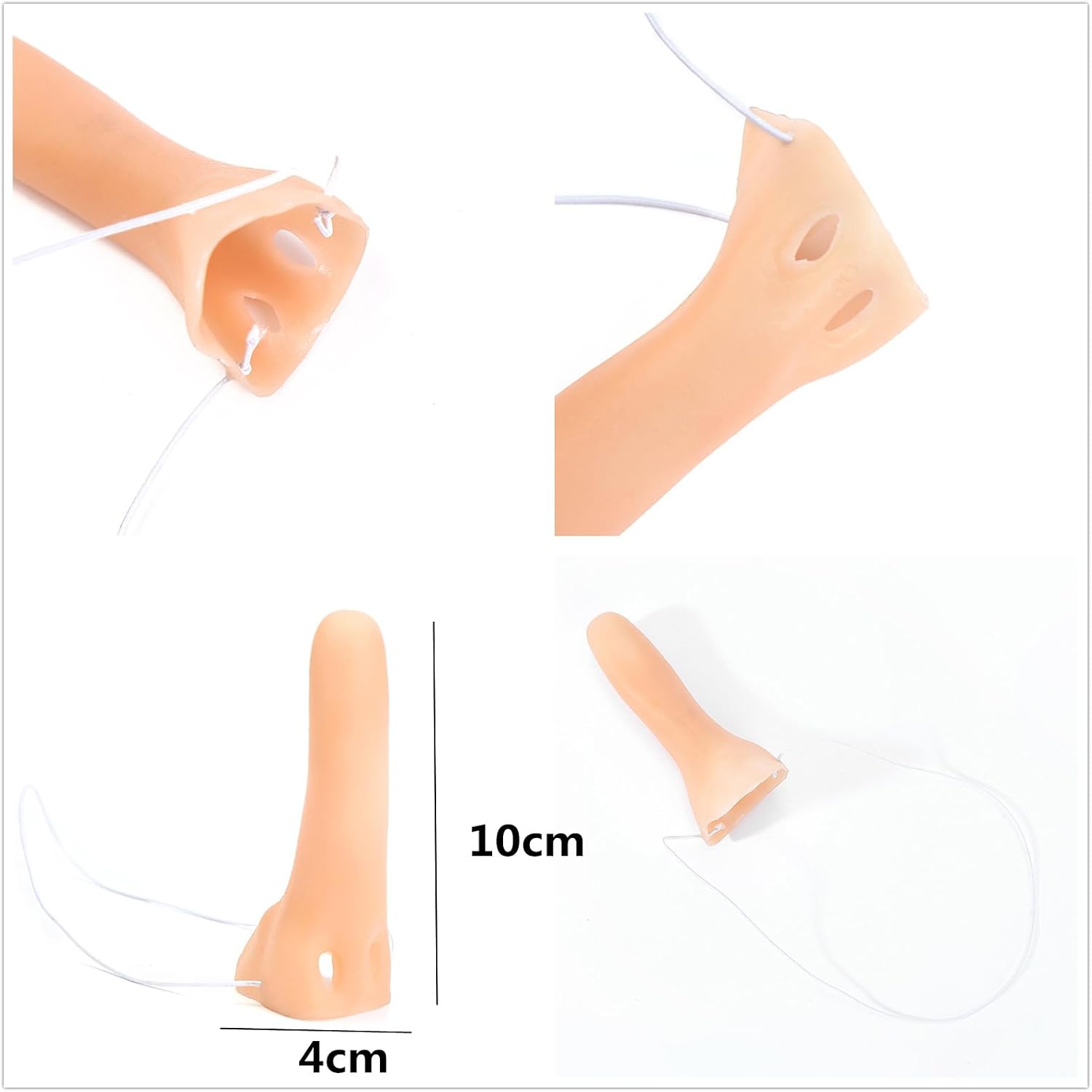 PPX Long Nose Sunglasses Pink Yellow Lenses Halloween Costumes Cosplay Party Supplies