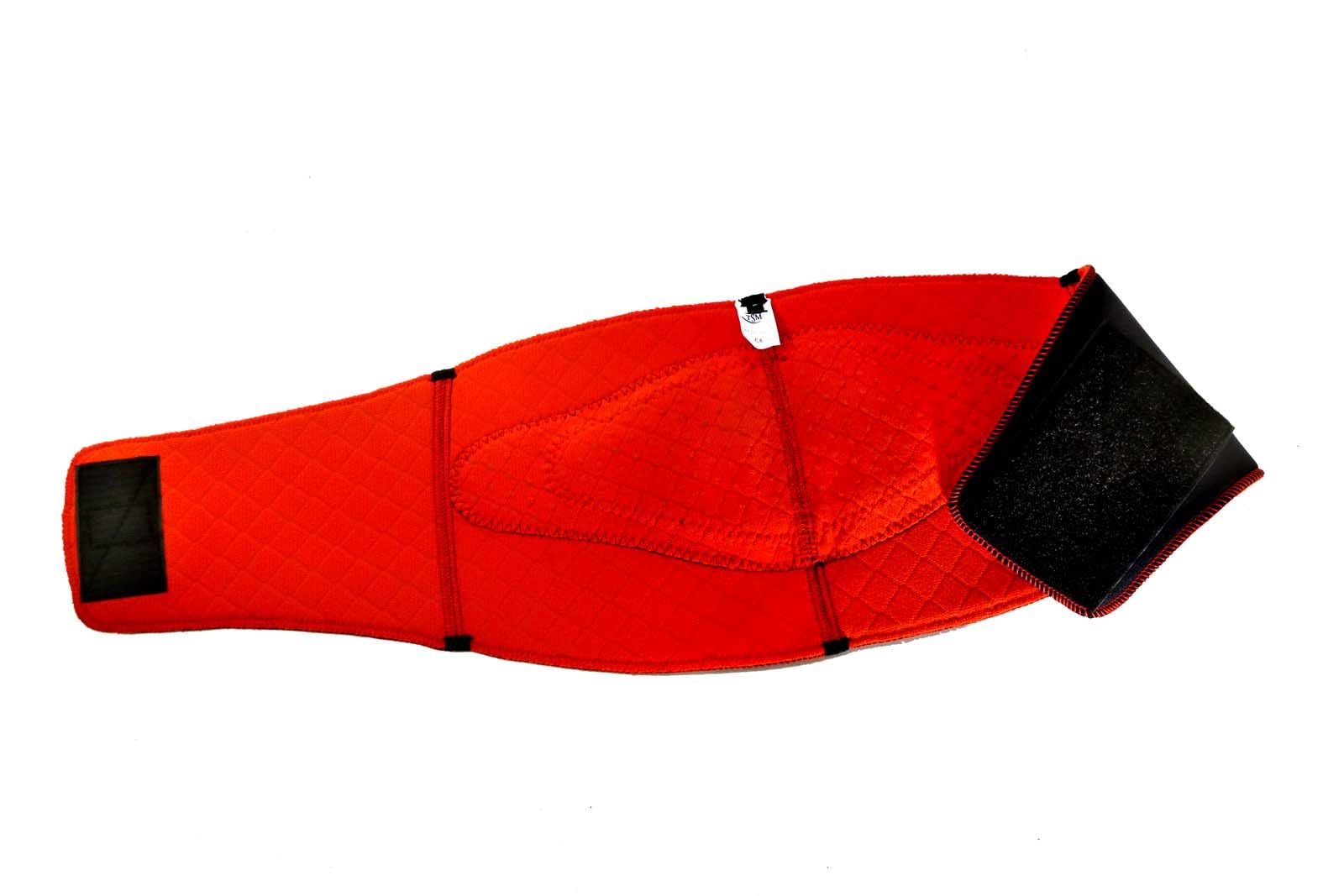 TSM Sportbandage Rückenbandage Pro mit Noppen und Stabilisationsgurt, Schwarz, XXL, 5149