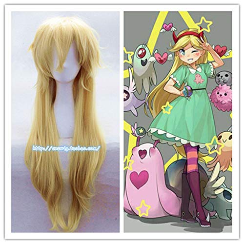 Cartoon Movie Star vs.The Forces of Evil Princess Star Butterfly Cosplay Peluca...