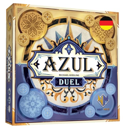 Next Move Games, Azul Duel, Juego Familiar, Juego de Mesa, 2 Jugadores, a Partir de 10 años más, 45 Minutos, alemán