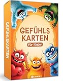 LIKARTO Gefühlskarten Kinder - 30 Karten mit Monstern & Erklärungen - Fördert Empathie und emotionale Intelligenz - Pädagogisch wertvolles Geschenk ab 3 Jahren für Mädchen & Jungen