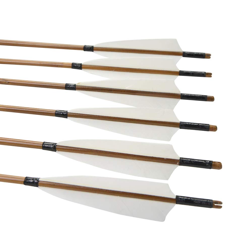 Tiges De Flèches En Bambou SHARROW – 6/12/24 Pièces, 83 Cm, Diamètre 8 Mm – DIY Pour Arc à Poulies Ou Arc Classique