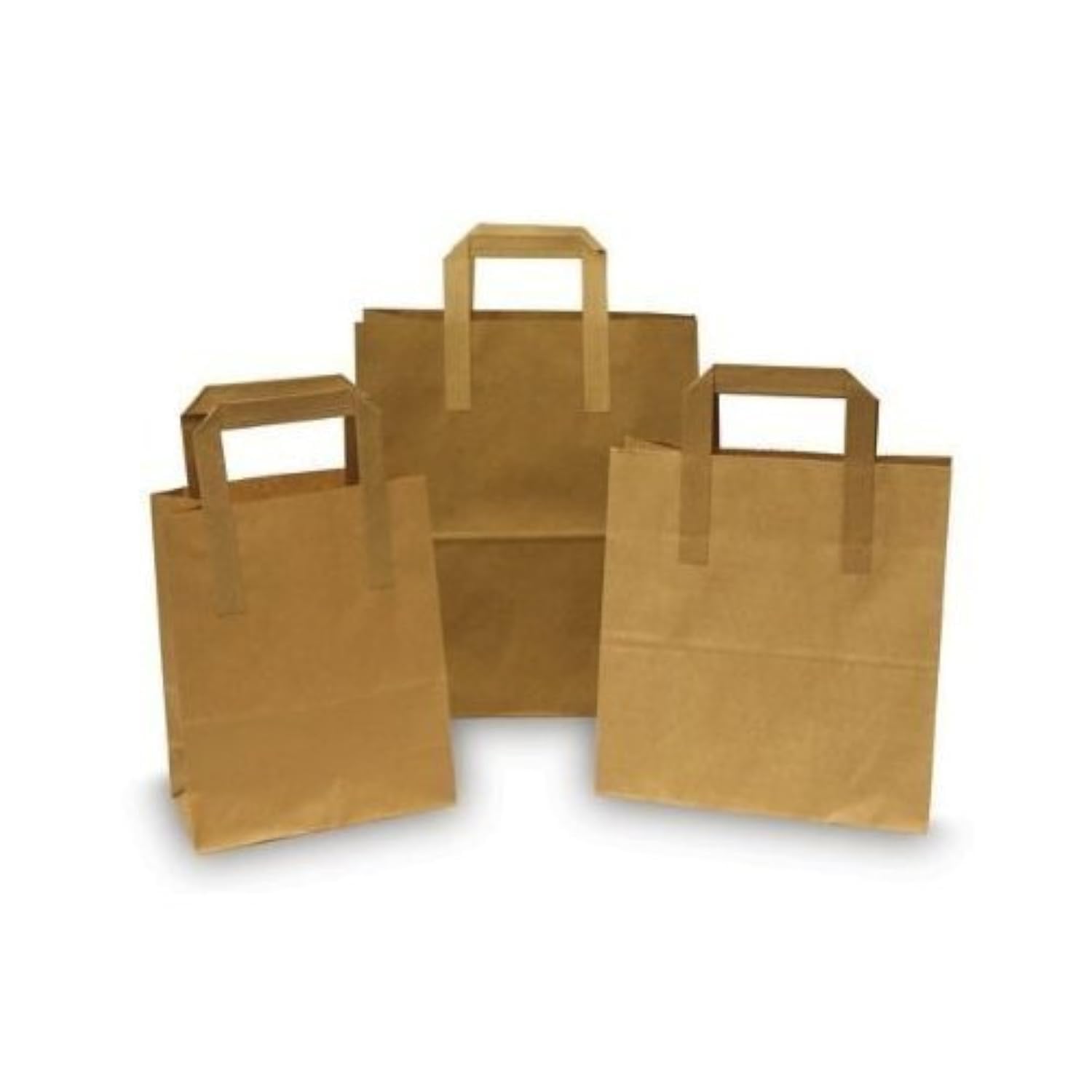 Frame Company 15 Brown Paper Bags With Handles, Wood, 26.2 x 13.2 x 2.2 cm