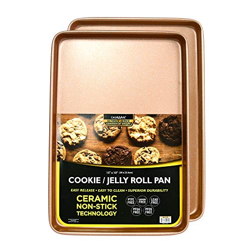 casaWare 2-teiliges Ultimate Commercial Weight 38,1 x 25,4 x 2,5 cm (Roségold-Granit) Cover