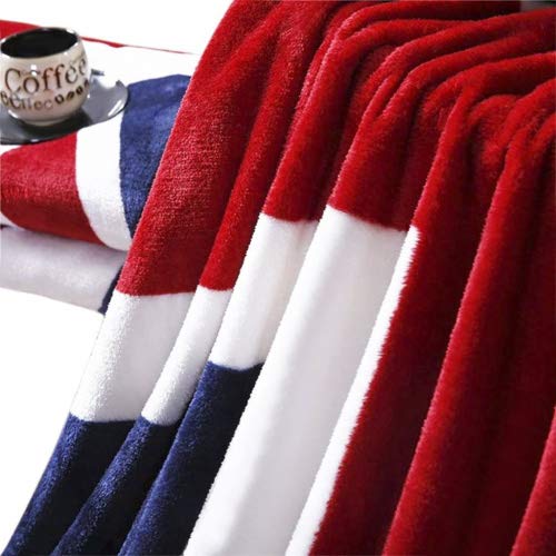 Union Jack Flag Throw Blanket Luxury Nursery Bedding Coral Fleece Blanket Great British Flag Chair Cabin Sofa Couch Warm Bed Wrap Cozy Plush Travel Bedspread Cover - Image 4