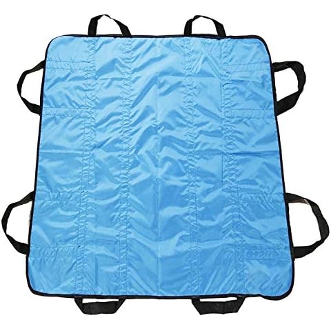 Positioning Bed Pad with Handles 48" X 40" Incontinence Mattress Bedding Protector Liner Underpad Straps for Easy Lift & Transfer Reusable Washable Hospital Quality Cover