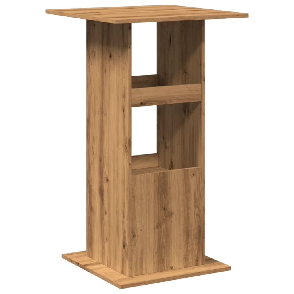 vidaXL Bartisch, Stehtisch mit Ablagen, Tresentisch Tisch für Küche Esszimmer, Küchentisch Loungetisch Bistrotisch, Artisan-Eiche Holzwerkstoff