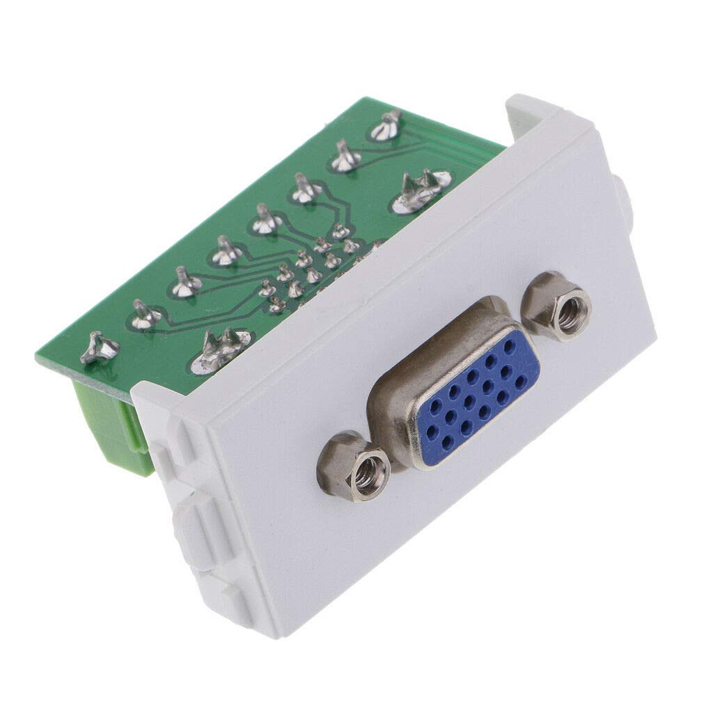 Samll VGA Wall Outlet Module Modular Outlet Frame Power Supply with Terminal